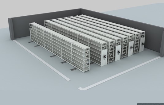 Kệ di động Mobile Shelving là gì - hệ thống kệ lưu trữ di động tiết kiệm diện tích của Kệ Sắt Long Quyền