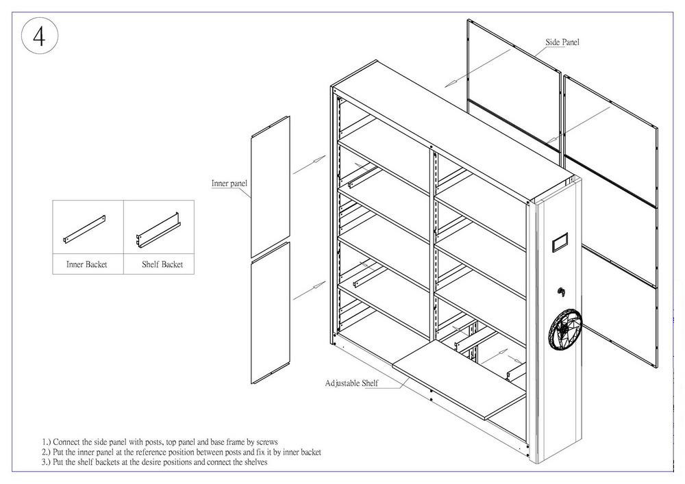 Kệ di động lưu trữ hồ sơ tại cơ quan nhà nước do Kệ Sắt Long Quyền lắp đặt