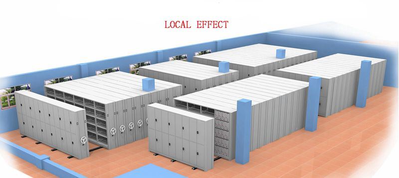 Kệ di động compact 6 tầng lưu trữ tài liệu thay thế kệ cố định truyền thống