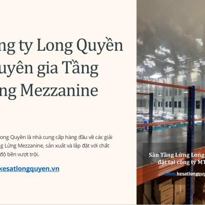 Sàn Tầng Lửng Long Quyền lắp tại Công ty MTV 19-5